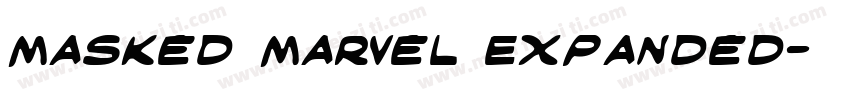 Masked Marvel Expanded字体转换